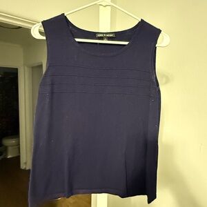 Cable & Gauge Navy Tank Top